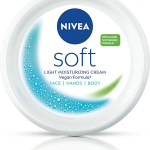 nivea soft light moisturizer cream for face, hand & body, with vitamin e & jojoba oil (300 ml)